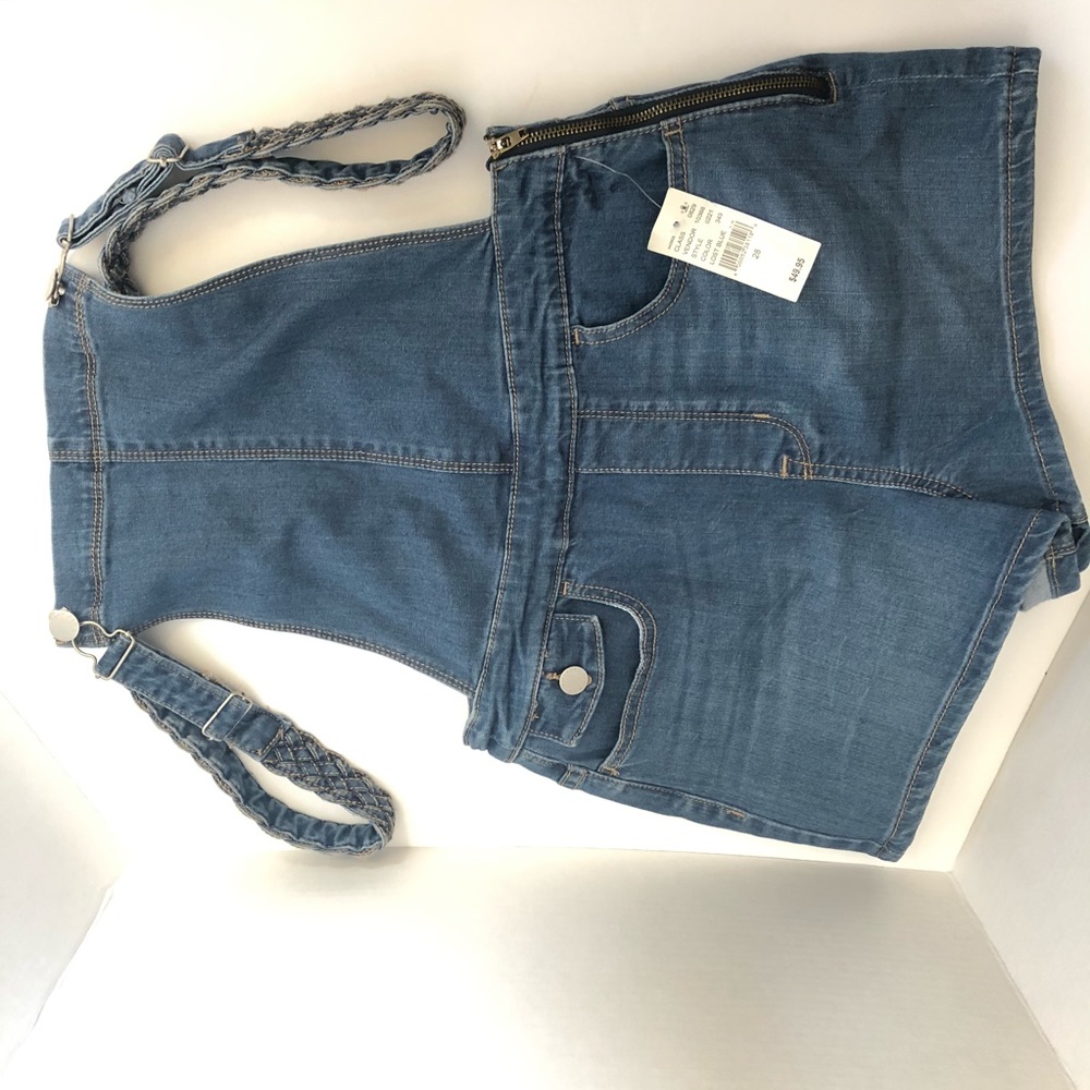 NWT Bullhead Demim Co. Short Overalls - Picture 2 of 5